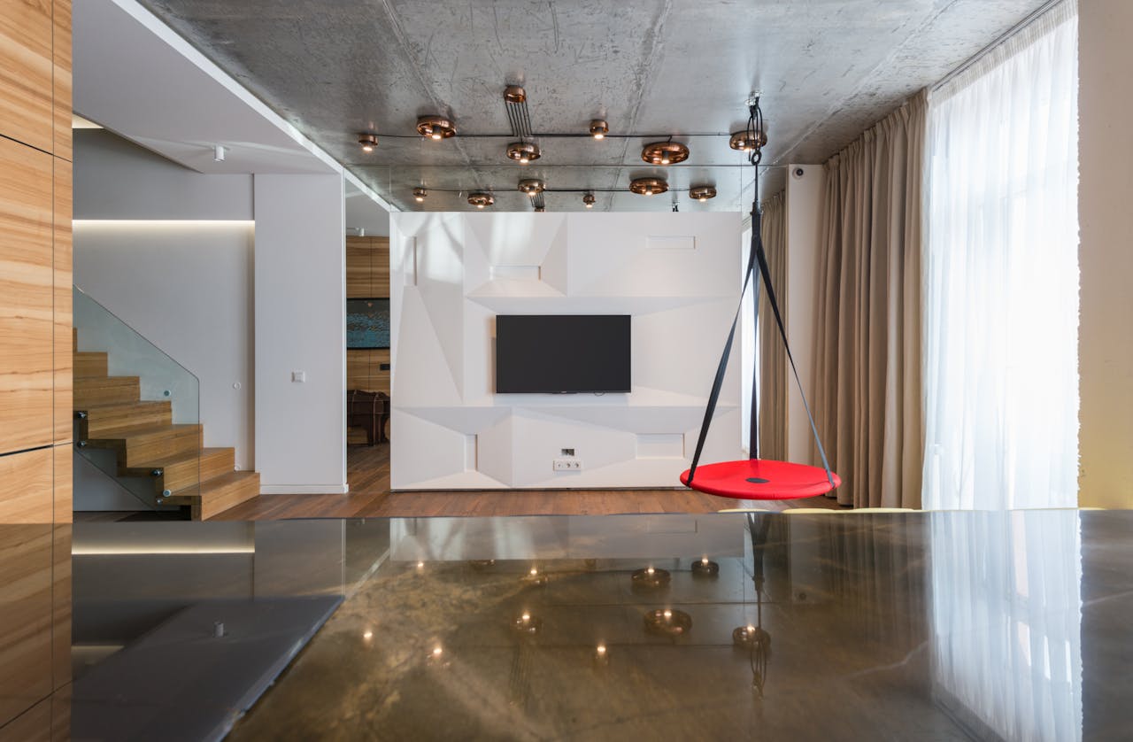 Un escalier suspendu