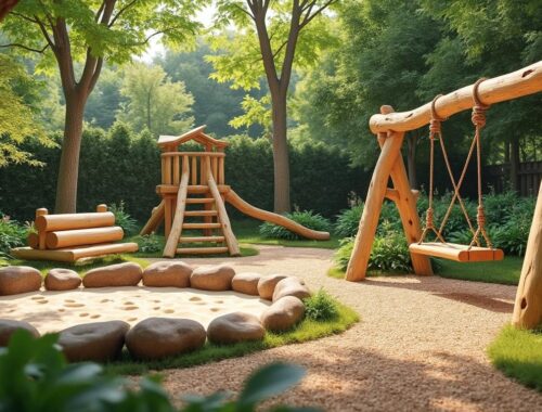 découvrez comment aménager un espace extérieur pour enfants en utilisant des matériaux naturels, favorisant un environnement sûr, écologique et ludique.