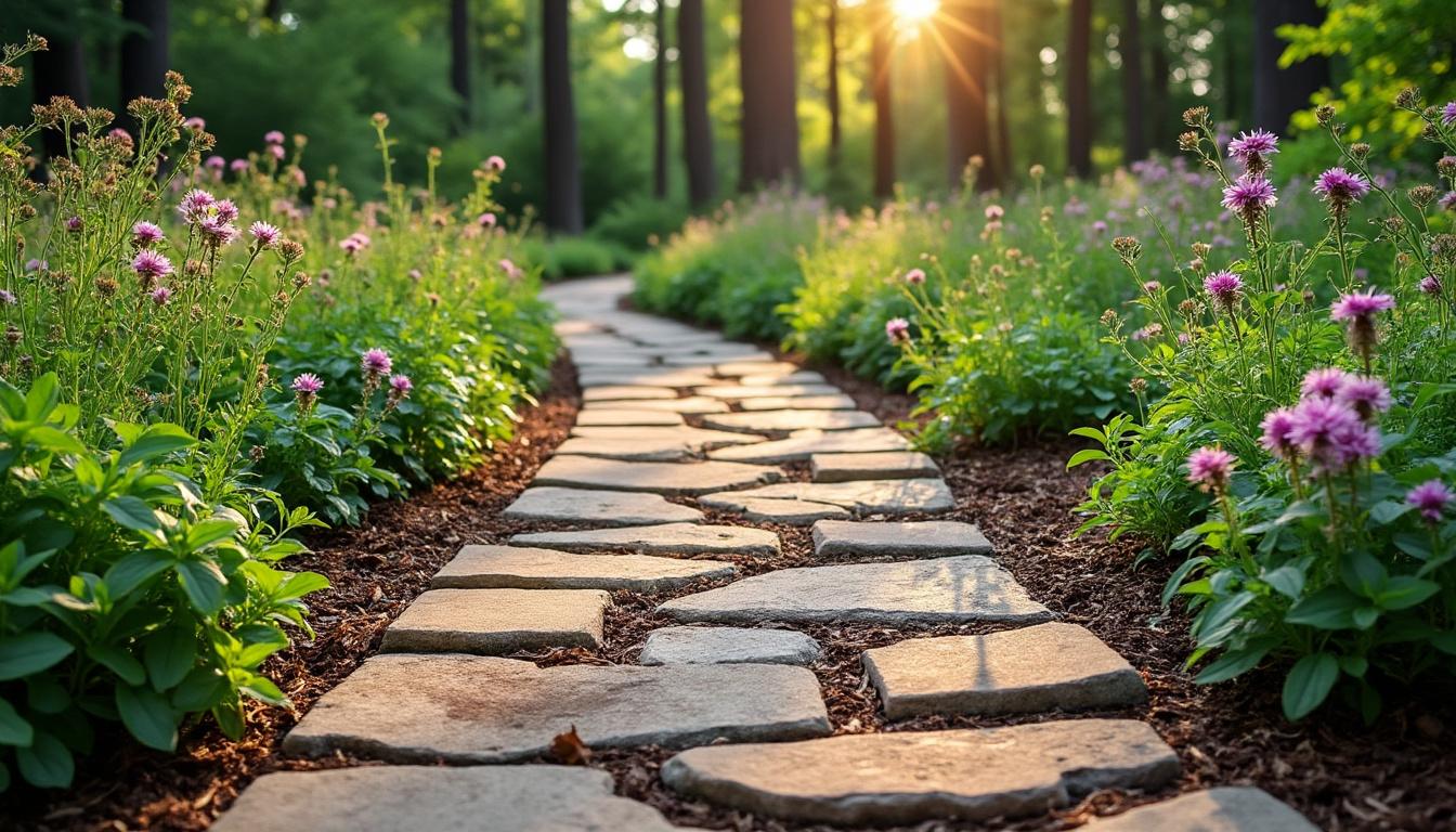 découvrez comment créer une allée écologique en utilisant des matériaux recyclés pour un jardin durable et respectueux de l'environnement.