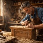 découvrez le processus créatif d'un ébéniste pour concevoir un meuble unique, alliant savoir-faire traditionnel et design personnalisé.