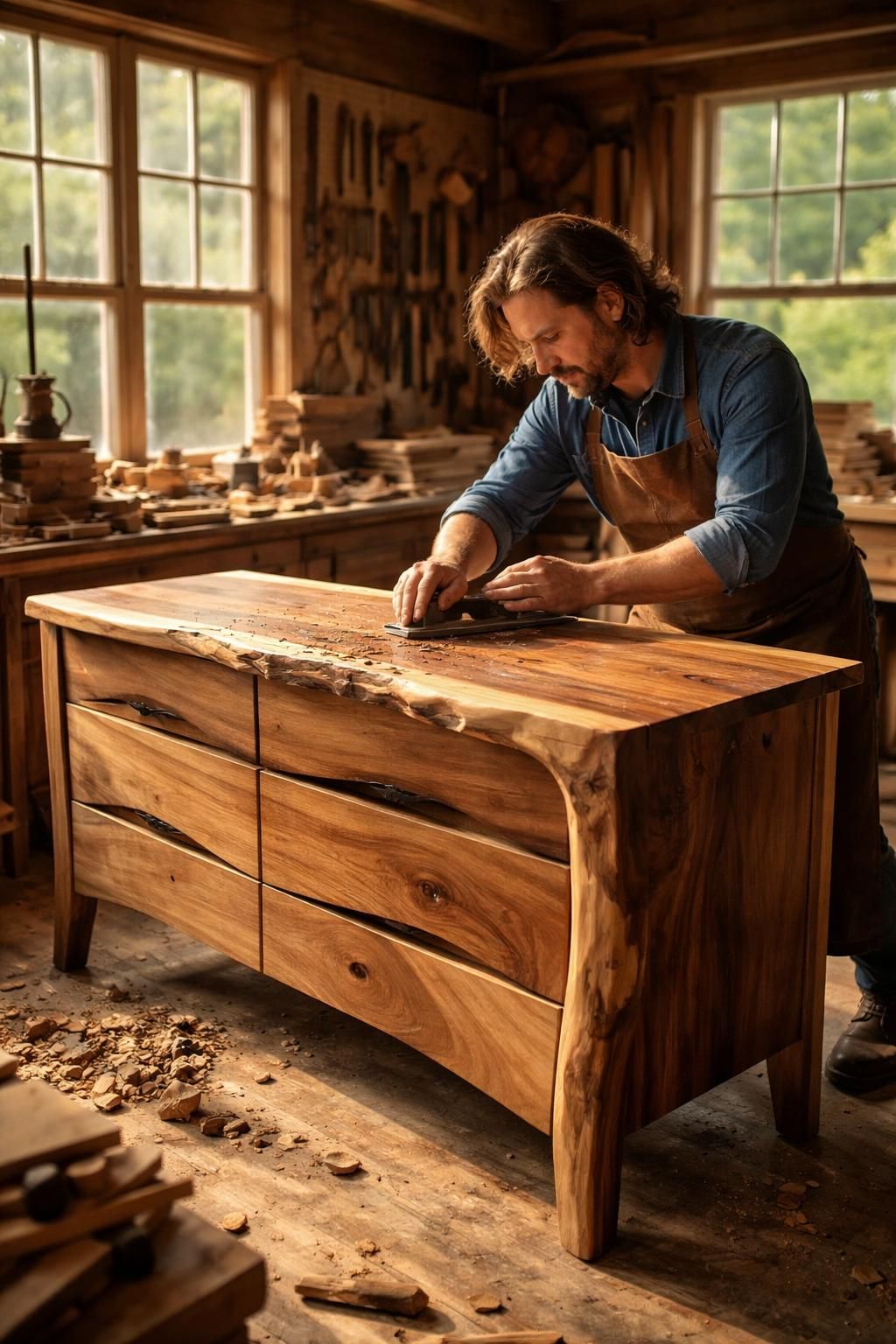 découvrez le processus créatif d'un ébéniste pour concevoir un meuble unique, alliant savoir-faire traditionnel et design personnalisé.