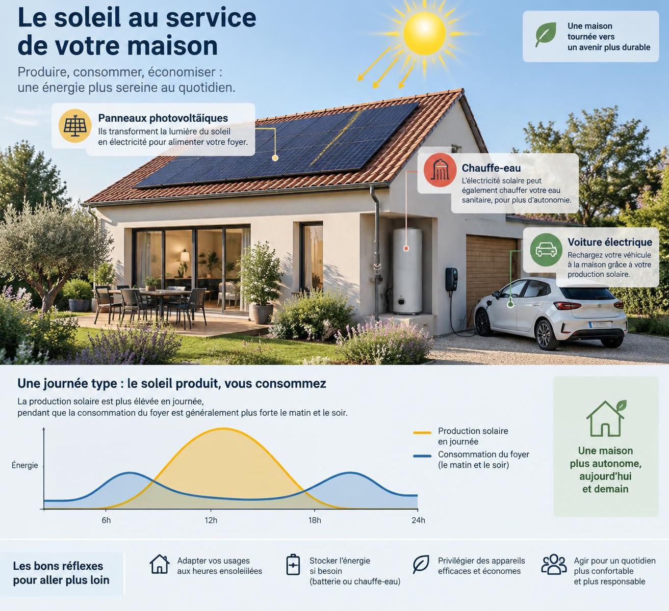 découvrez comment estimer la puissance de panneaux photovoltaïques adaptée à votre maison selon votre consommation, votre toiture et vos besoins en énergie.